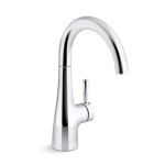 Kohler K-20147T-4-CP RUBICON 下抽拉式廚房龍頭 (拋光鍍鉻)